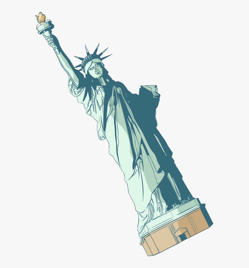 Liberty Drawing Arm - Estatua Da Liberdade Desenho Png, Transparent Png, Free Download