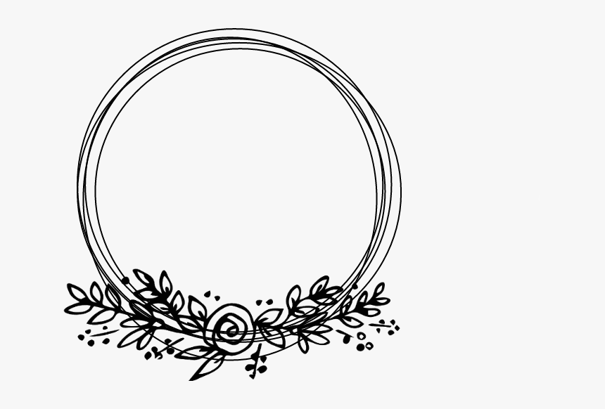 #black #negro #edits #circulo #circulos - Circulo Floral Em Preto Png, Transparent Png, Free Download