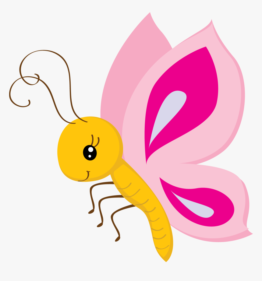 Cute Butterfly Clip Art - De Mariposas Animadas Png, Transparent Png - kind...