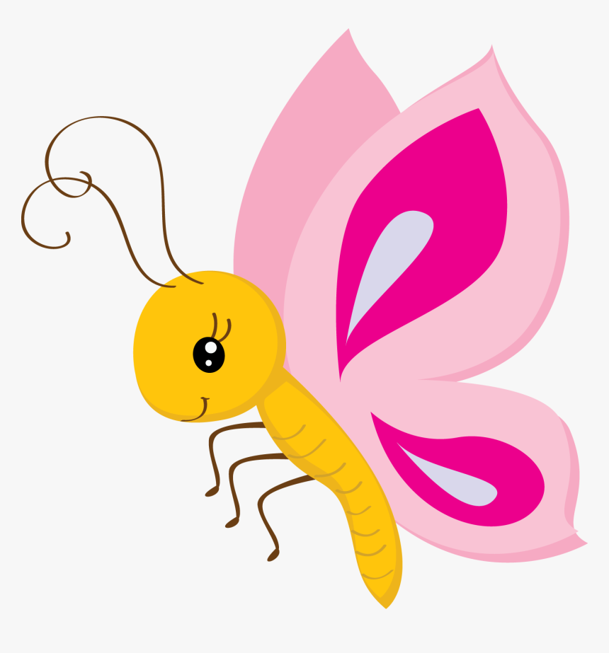 Cute Butterfly Clip Art - De Mariposas Animadas Png, Transparent Png, Free Download