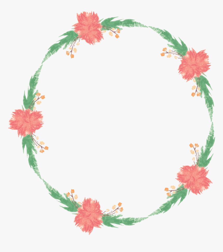 Water Color Wreath Set Example Image - Circle, HD Png Download, Free Download