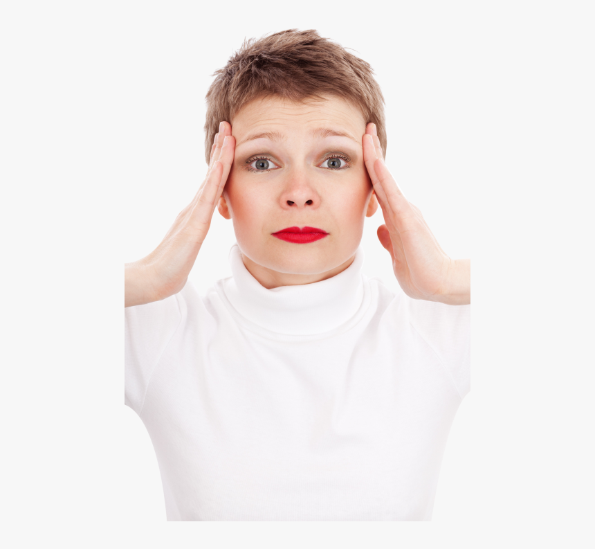 Close Up Portrait Of Woman Suffering From Headache - Transparent Headache Png, Png Download, Free Download