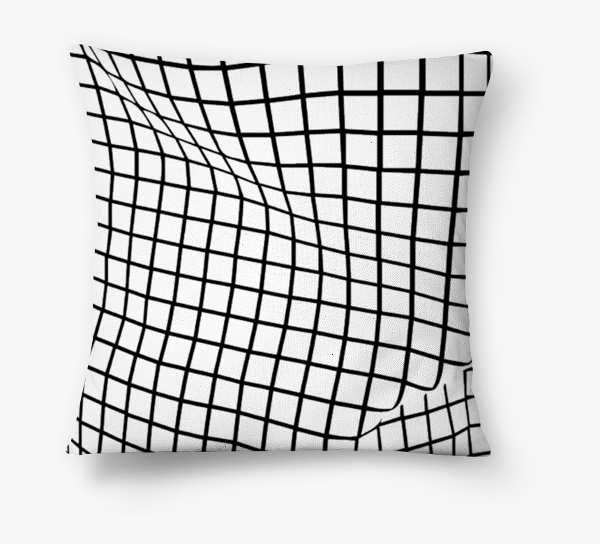 Almofada Grid Crooked De Wu Kim Mai Colab55 - Black And White Line Aesthetic, HD Png Download, Free Download