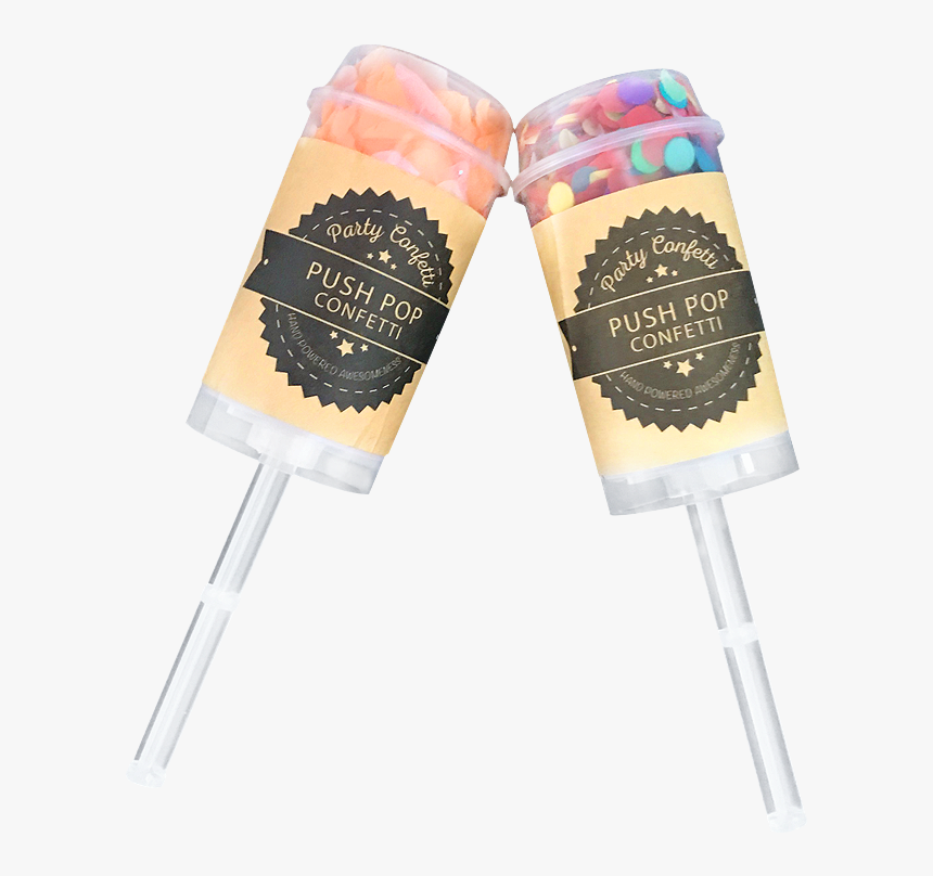 Boda Boda Tubos Push Pop Confeti - Gelato, HD Png Download, Free Download