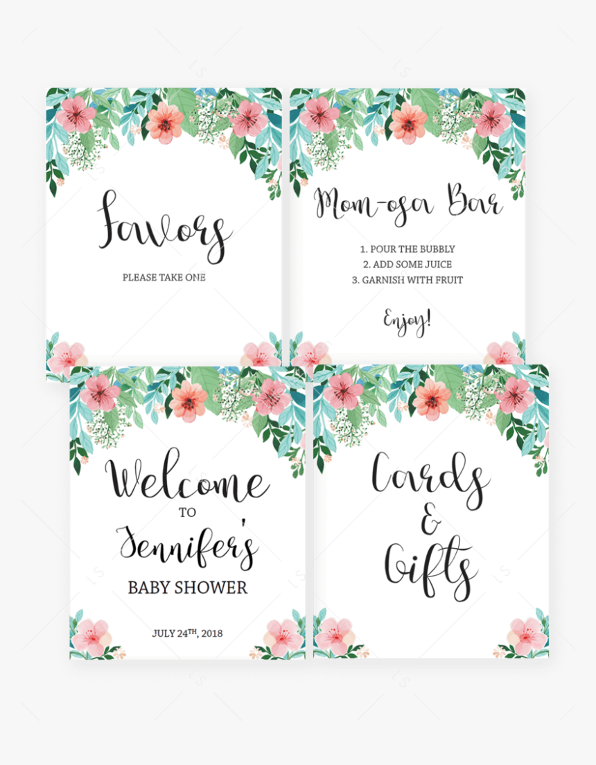 Free Baby Shower Signs Printables, HD Png Download, Free Download