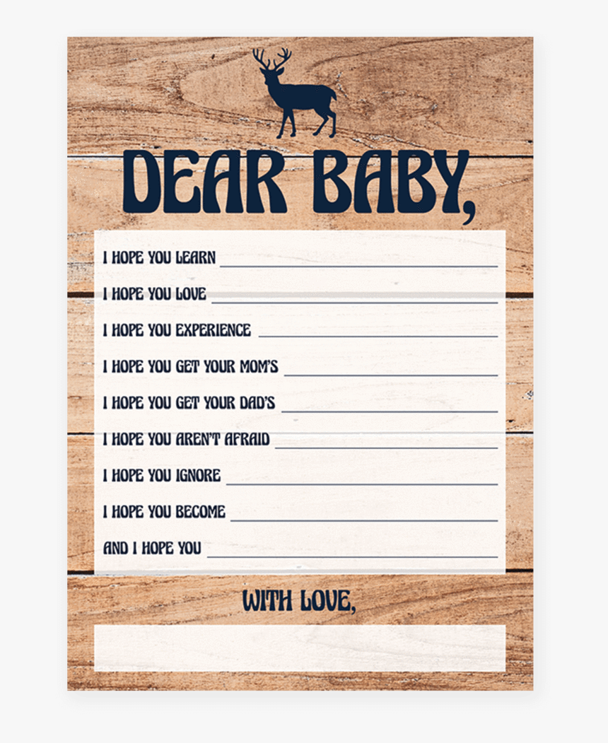 Deer Baby Shower Decorations - Printable Woodland Baby Shower Games, HD Png Download, Free Download