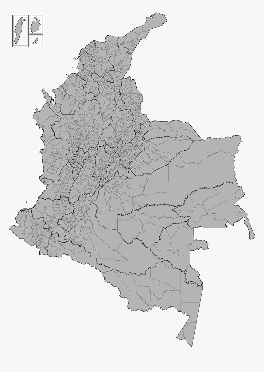 Mapa De Colombia - Mapa Electoral 2019 Colombia, HD Png Download, Free Download