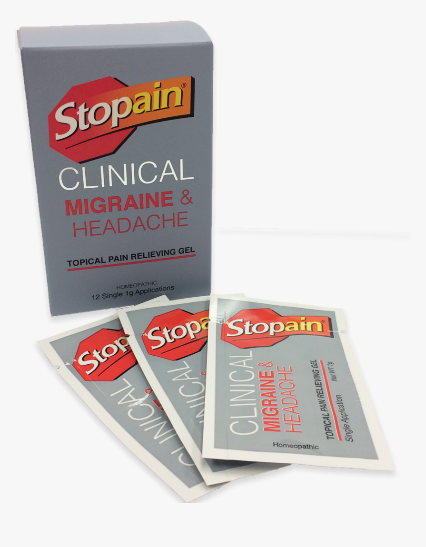 Stopain Clinical Migraine & Headache - Label, HD Png Download, Free Download