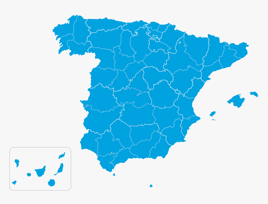 Map, Spain, Provinces, Geography, Country, Nation - Gay Acceptance In Spain, HD Png Download, Free Download