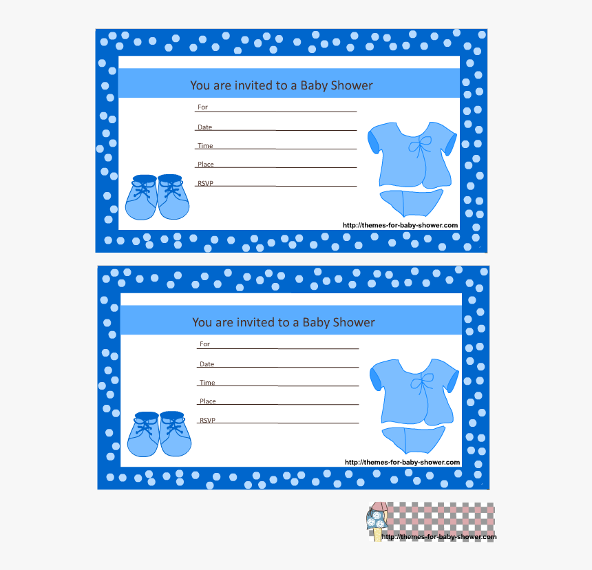 Transparent Baby Shower Boy Png - Transparent Baby Shower Baby Blue Border, Png Download, Free Download