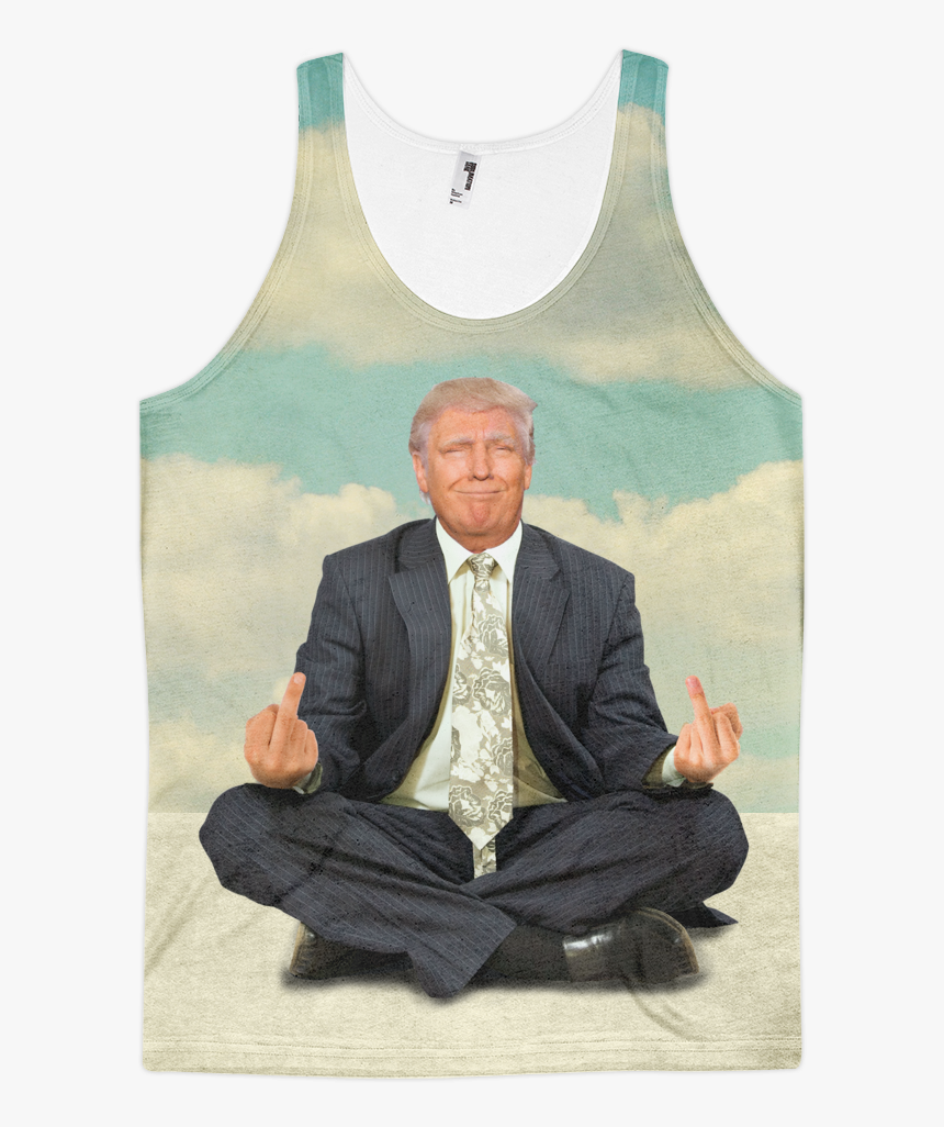 Zen Of Donald Trump Meditation All Over Print Tank - Funny T Shirts And Meditation, HD Png Download, Free Download