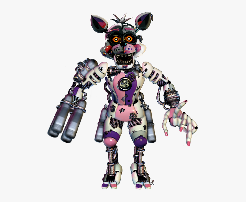 Transparent Nightmare Foxy Png - Fnaf Scrap Funtime Foxy, Png Download, Free Download