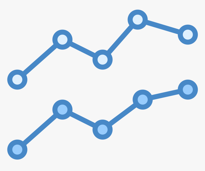 Line Chart Icon Blue, HD Png Download, Free Download