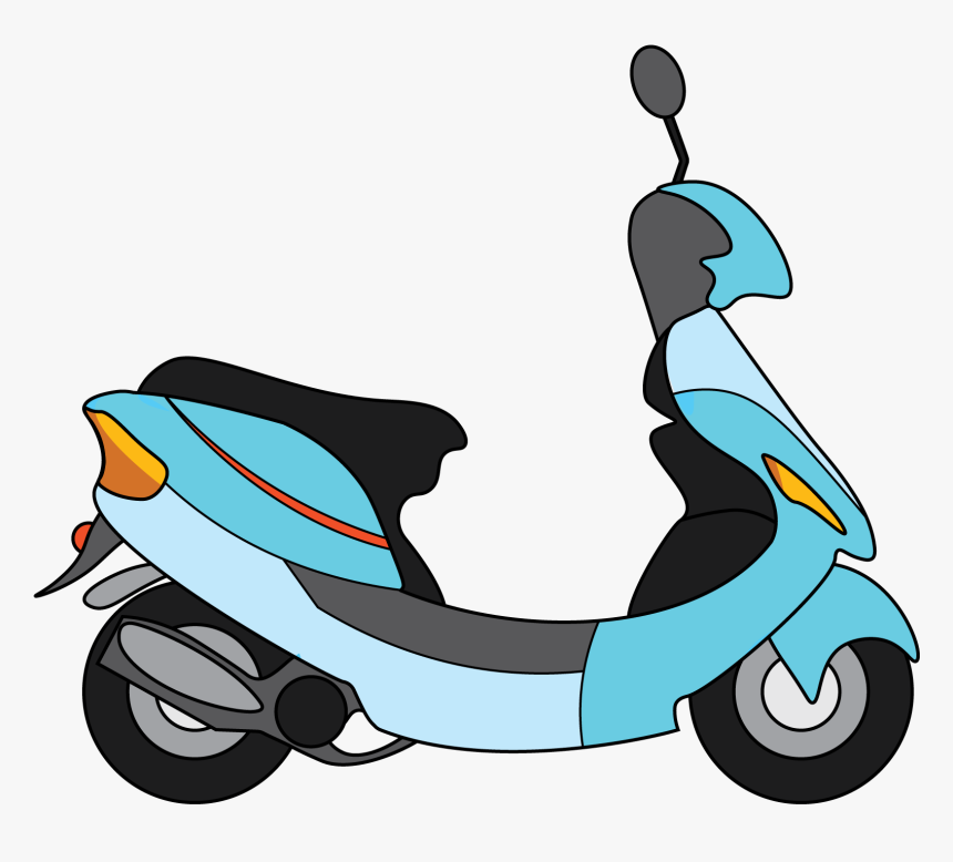 Kind Of Like Flappy Bird, But With A Lot More Doo - Transparent Scooter Illustration, HD Png Download, Free Download