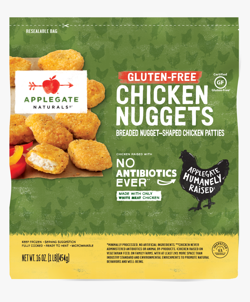 Applegate Gluten Free Chicken Nuggets - Applegate Chicken Nuggets, HD Png Download, Free Download