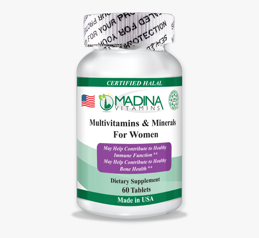 Halal Multivitamins & Minerals For Women - Coq10 Ubiquinol Yang Halal, HD Png Download, Free Download