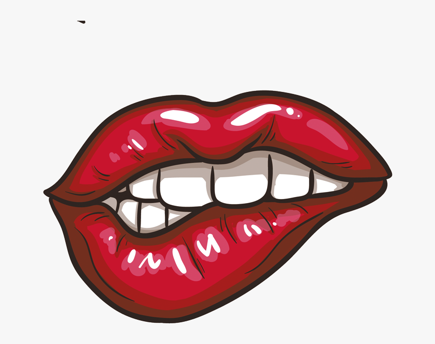 Lips With Cherry Png, Transparent Png, Free Download