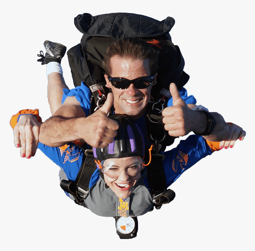 Tandem-skydiving - Skydive Tandem Png, Transparent Png, Free Download
