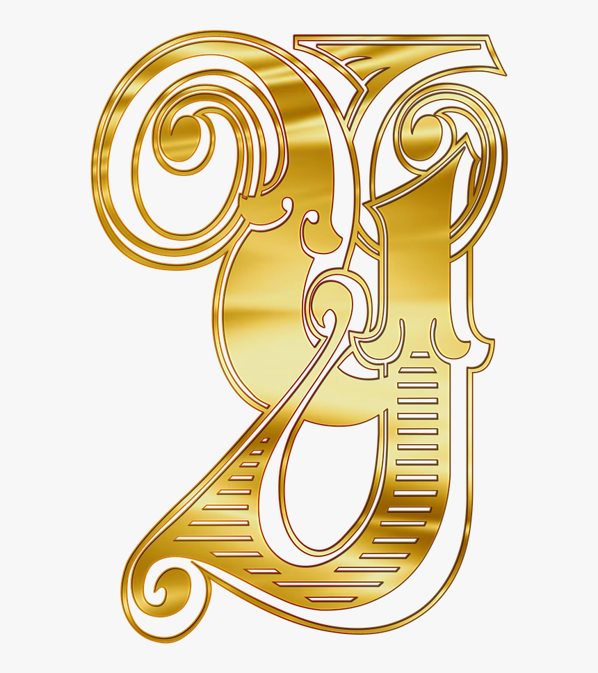 Cyrillic Letters In Gold, HD Png Download, Free Download