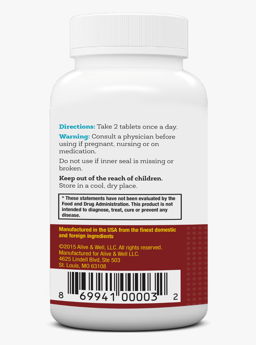 Neovitin Womens 50 Plus Multivitamin Bottle Directions - Stimulant, HD Png Download, Free Download