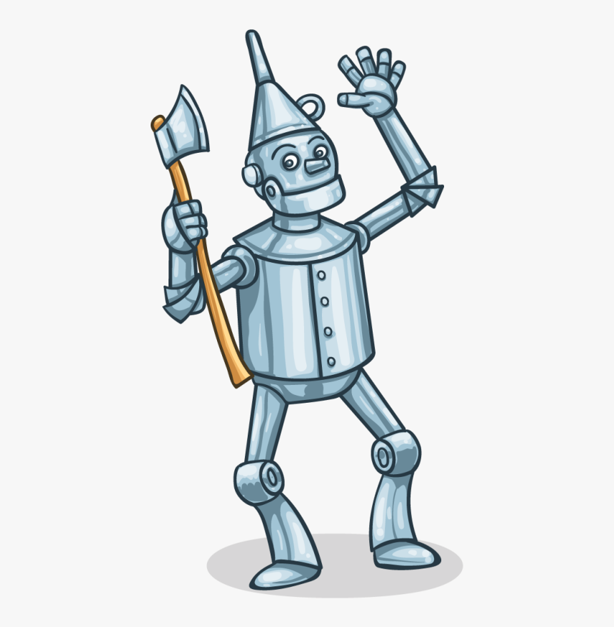 Pin Tin Man Clip Art - Tin Man Wizard Of Oz Cartoon, HD Png Download, Free Download