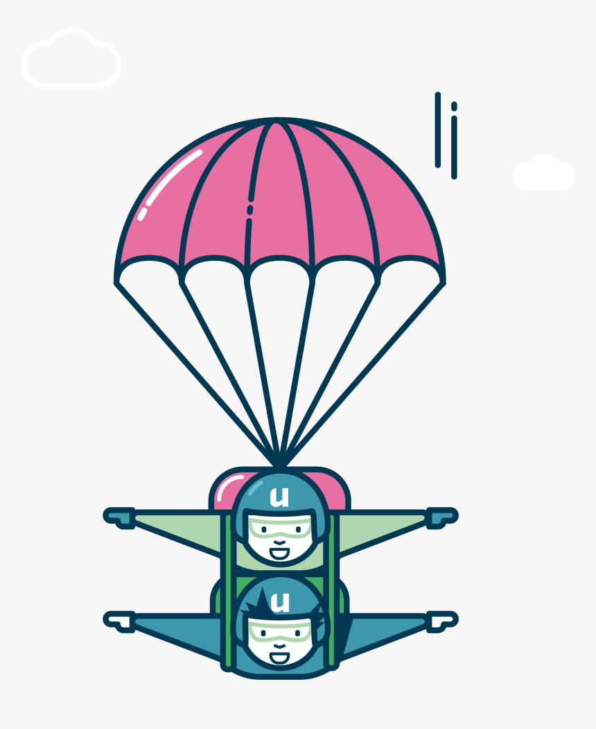 Parachutespringers - Illustration, HD Png Download, Free Download