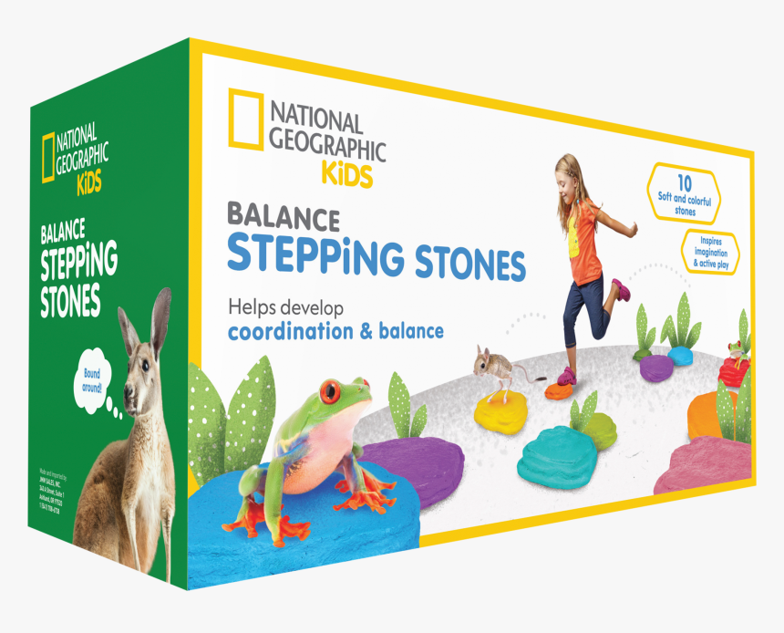 Obstacle Course Balance Stepping Stones - National Geographic Kids, HD Png Download, Free Download