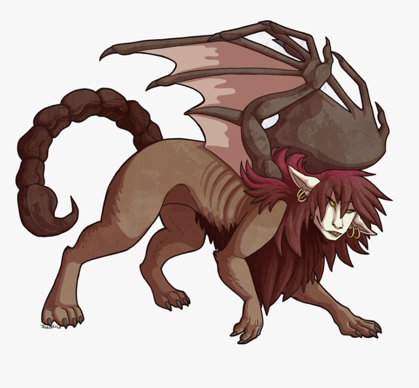 Manticore Monster Girl , Png Download - Monster Girls Manticore, Transparent Png, Free Download