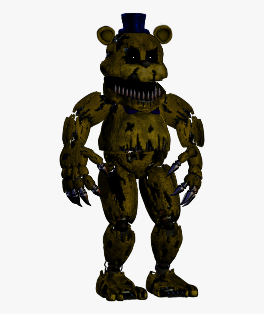 Fnaf 1 Nightmare Golden Freddy - Nightmare Freddy Png, Transparent Png, Free Download