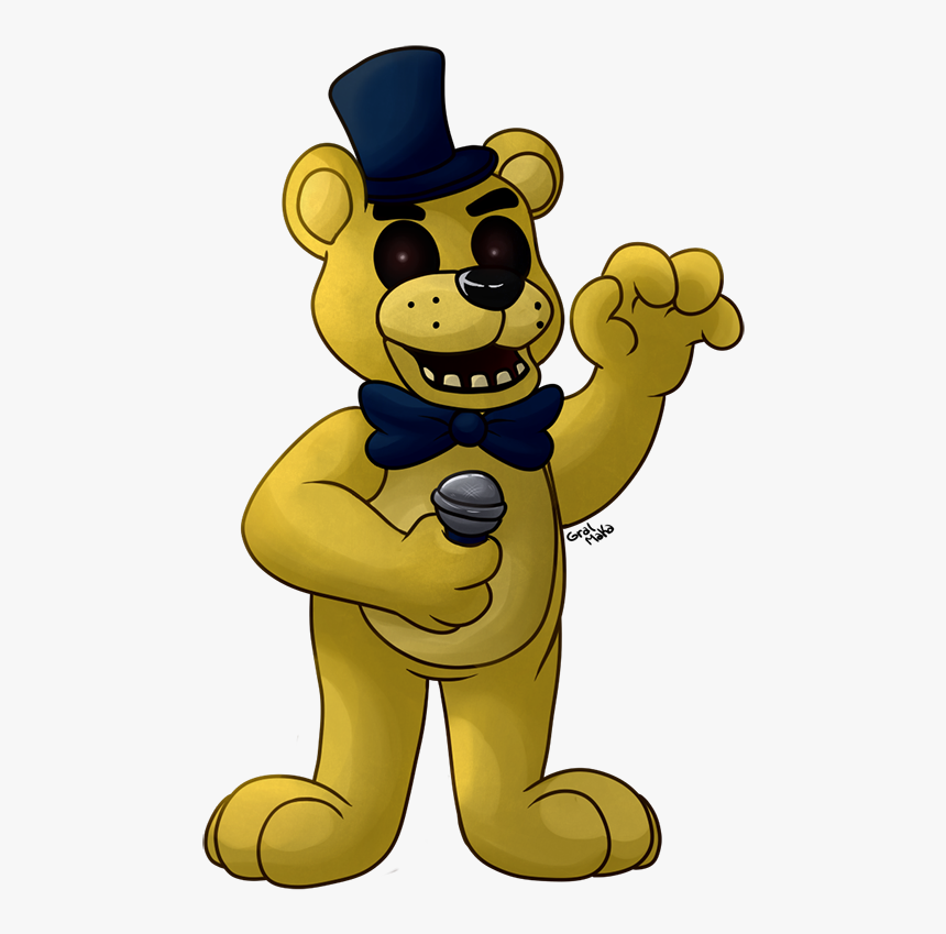 Five Nights At Freddy"s Fan Art Golden Freddy , Png - Five Nights At Freddy's Chibi Golden Freddy, Transparent Png, Free Download