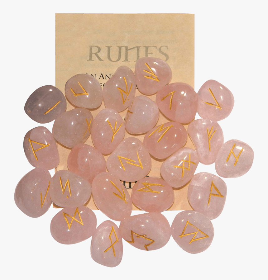 Rose Quartz Set Of Rune Stones - Gemstone, HD Png Download, Free Download