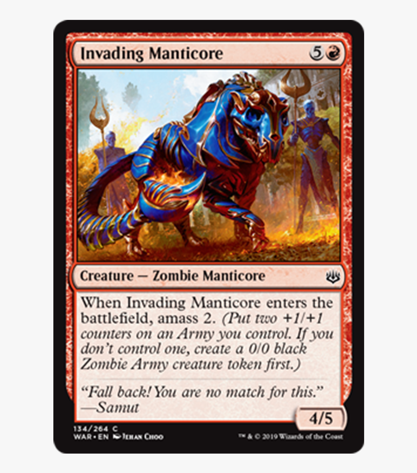 Invading Manticore Mtg, HD Png Download, Free Download