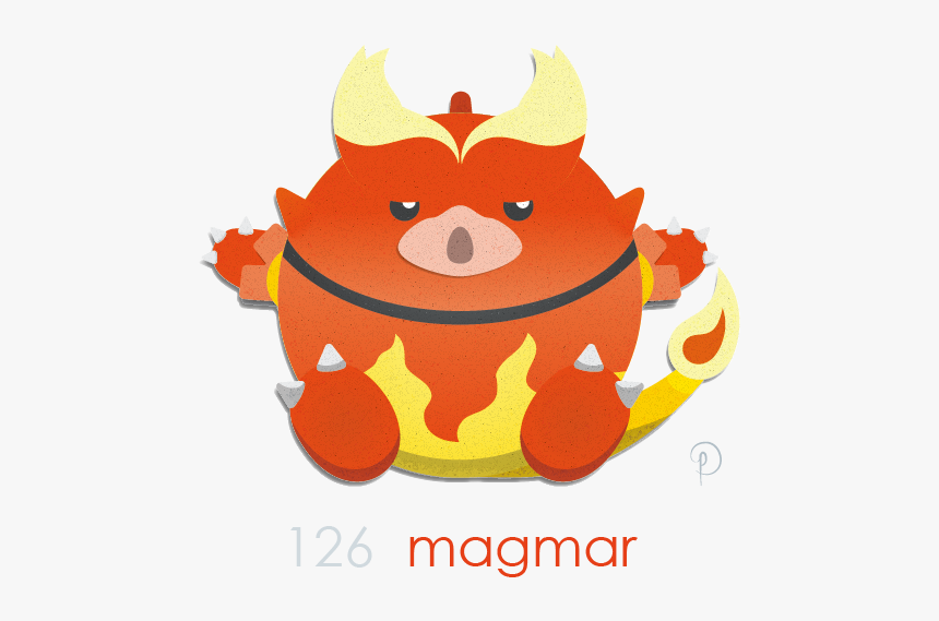 Magmar 
the Fire Platypus - Cartoon, HD Png Download, Free Download