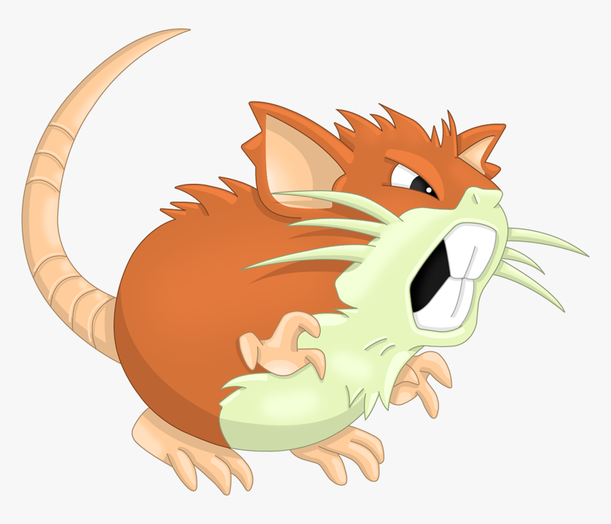 Pokemon Shiny Raticate Is A Fictional Character Of - Raticate Gen 2 Sprite Shiny, HD Png Download, Free Download