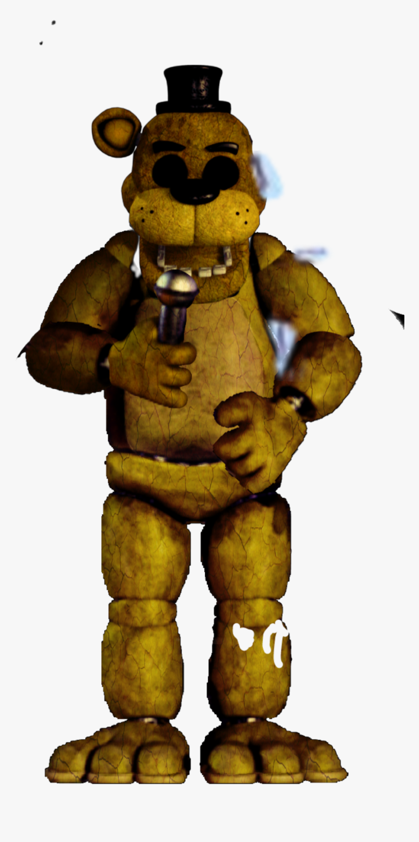 #dibujo Withered Golden Freddy Fnaf - Freddy Fnaf 1 Png, Transparent Png, Free Download