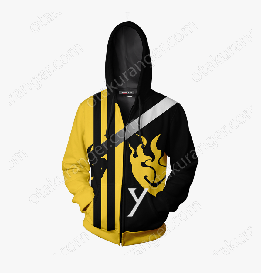 Rwby Yang Xiao Long Zip Up Hoodie - Scarlett O Hara Band, HD Png Download, Free Download