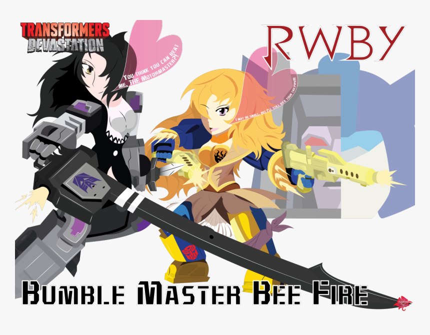 Blake Belladonna X Yang Xiao Long (in Transformers - Rwby X Transformers, HD Png Download, Free Download