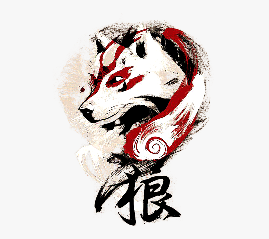 Japanese Wolf Mask Tattoo, HD Png Download - kindpng.