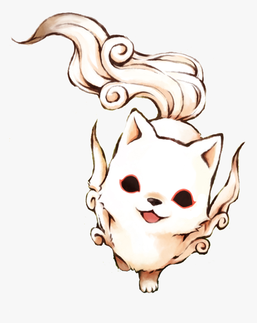 Okami Render By Kawaiptitfolle95-d3fbjl0 - Okami Chibi, HD Png Download, Free Download