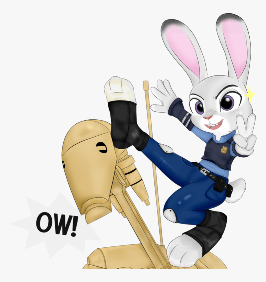 Judy And Her Battle Droid Trainer By Officer Judy-hopps - Cute B1 Battle Droid, HD Png Download, Free Download