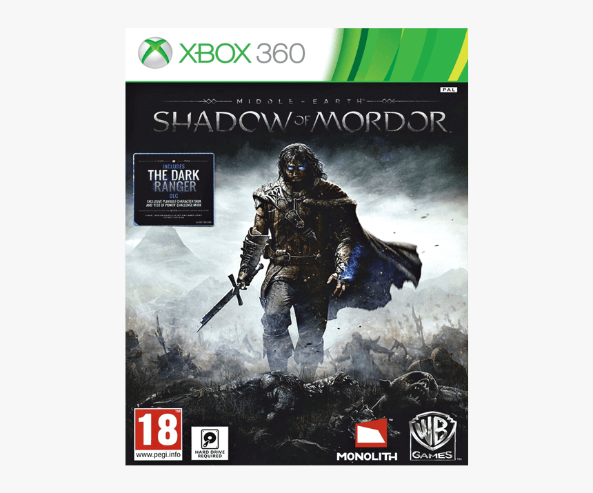 Middle Earth Shadow Of Mordor Xbox 360, HD Png Download, Free Download