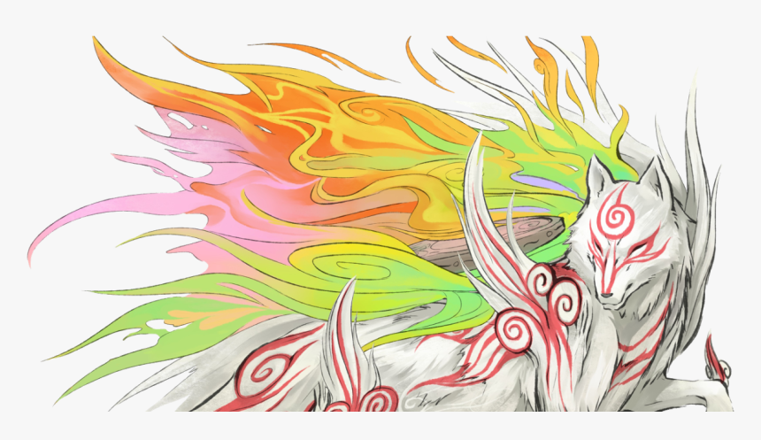 Okami Amaterasu And Shiranui, HD Png Download, Free Download