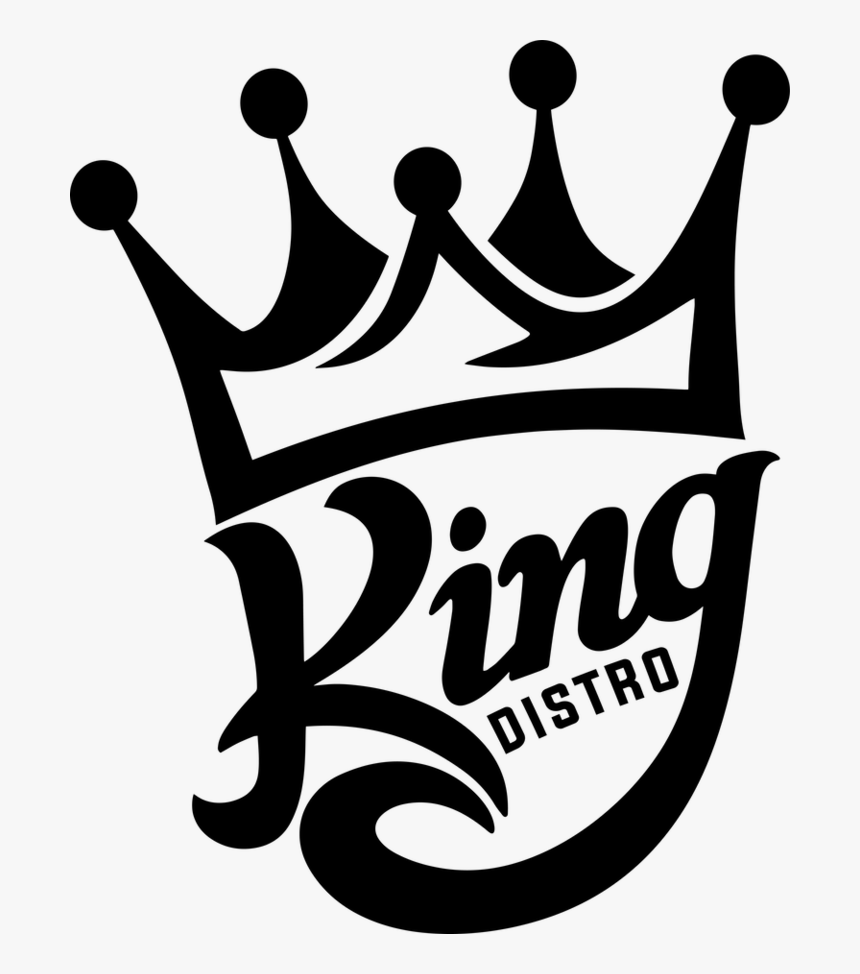 King Distro - Black And White King Crown, HD Png Download, Free Download