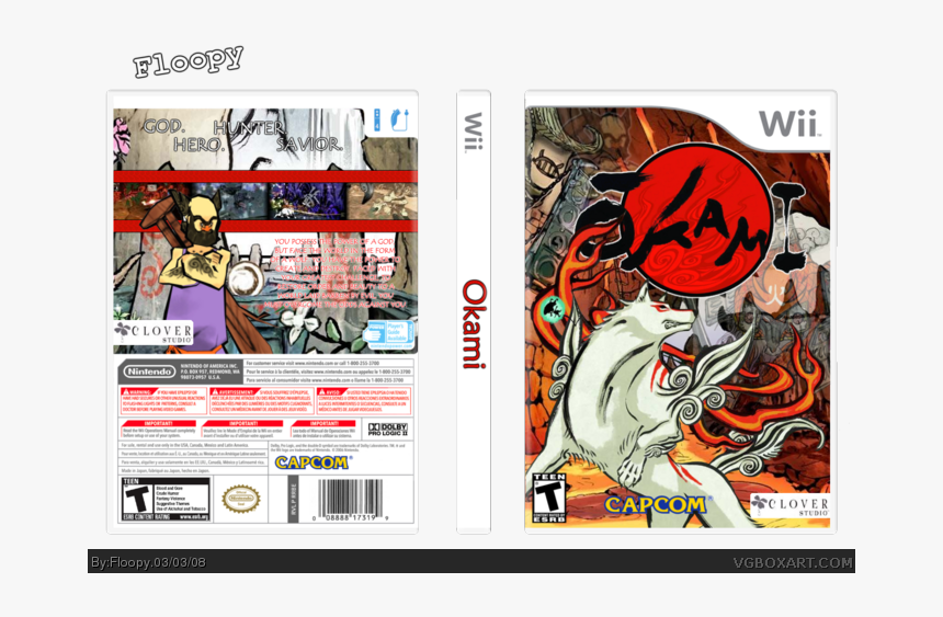 Okami Box Art Cover - Wii, HD Png Download, Free Download