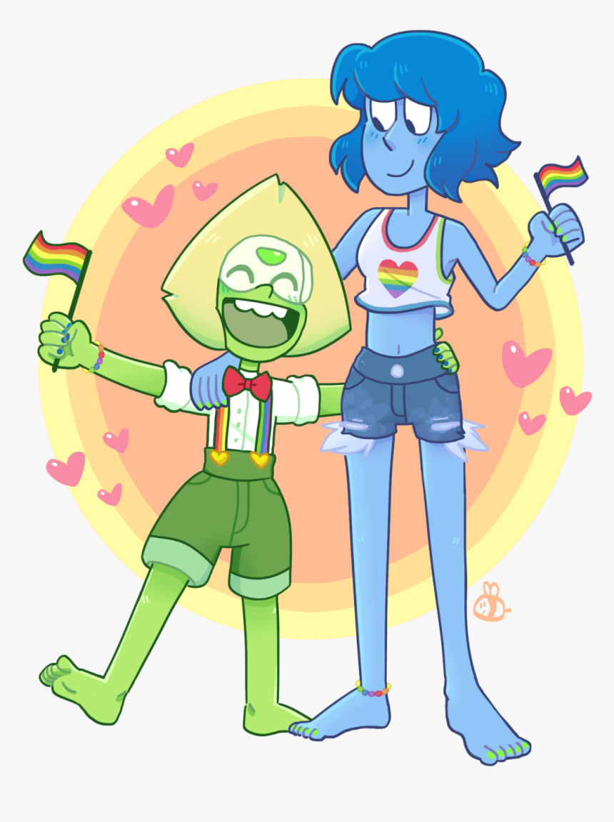 Trisha Drawing Stevens - Lapis And Peridot Fanart, HD Png Download - kindpn...