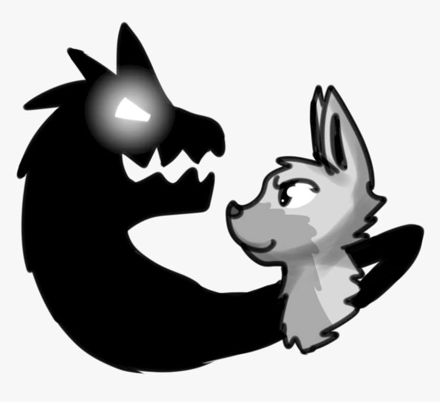 Shadow Of Evil Png - Happy Person With An Evil Shadow, Transparent Png, Free Download