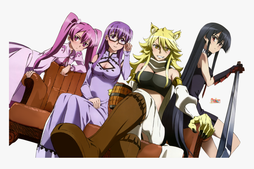 Akame Ga Kill Girls Anime - Akame Ga Kill Night Raid Girls, HD Png Download, Free Download