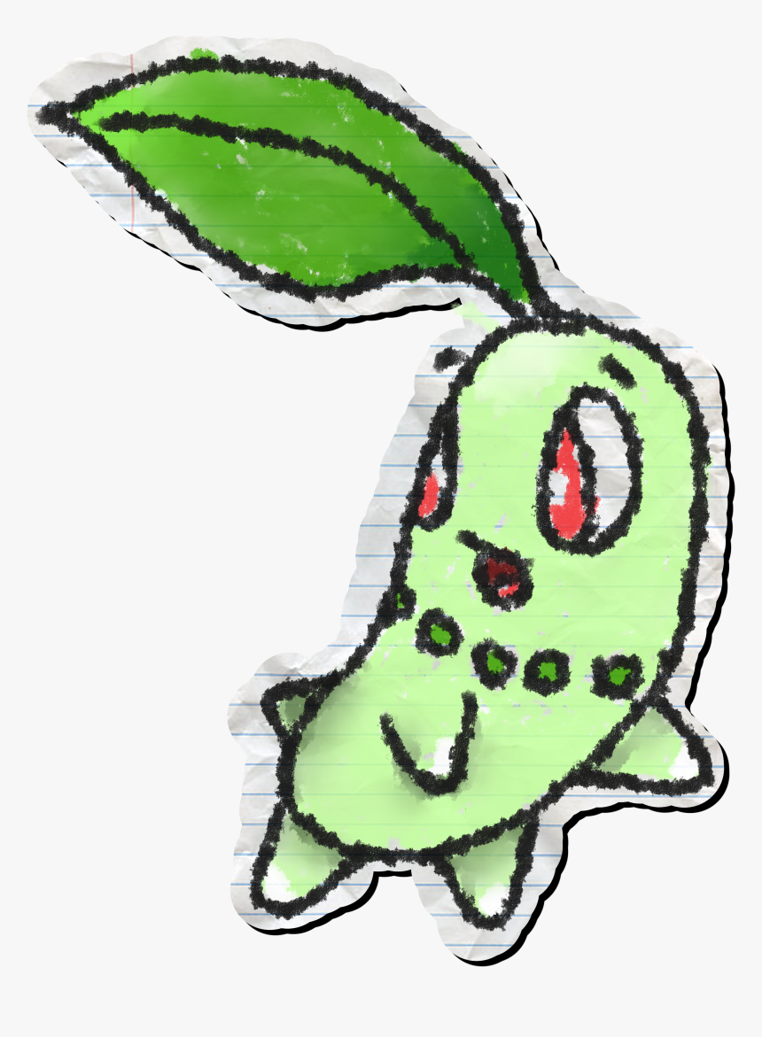 Got Bored And Drew Chikorita, HD Png Download, Free Download