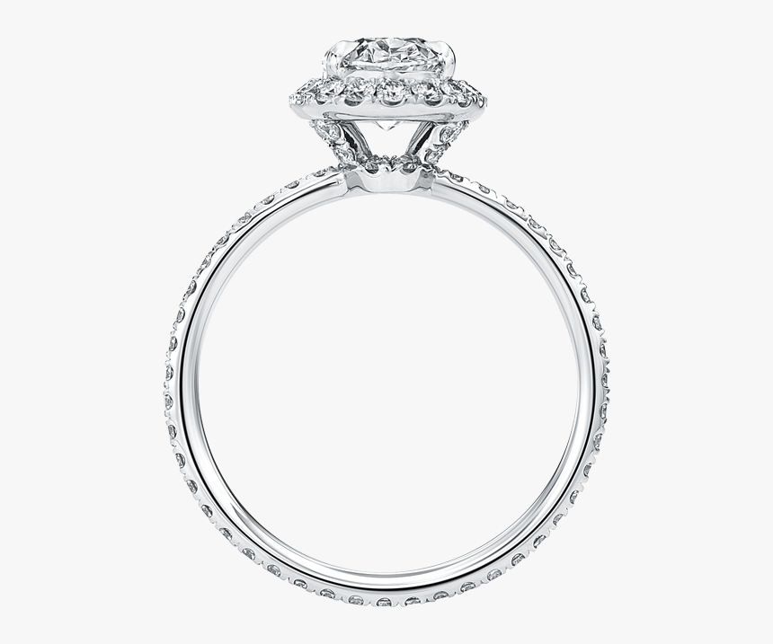 The One, Oval-shaped Diamond Micropavé Engagement Ring - Single Ring Png, Transparent Png, Free Download