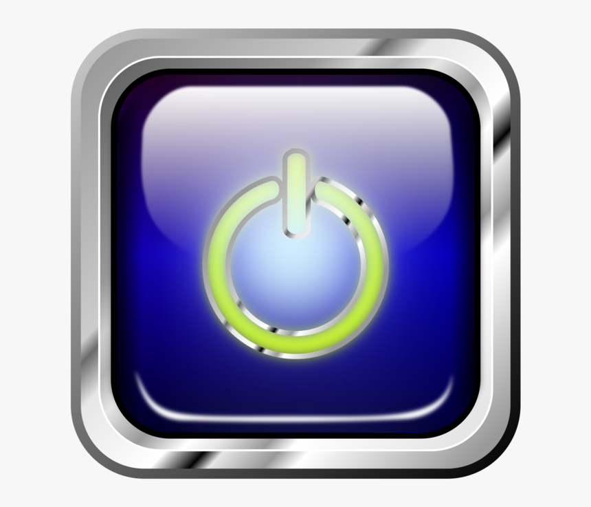 Symbol,circle,technology - Square Purple Shutdown Icons, HD Png Download, Free Download